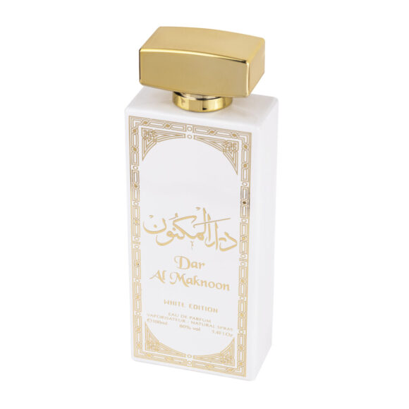 (plu01031) - Parfum Arabesc Dar Al Maknoon White Edition,Wadi Al Khaleej,Unisex 100ml apa de parfum
