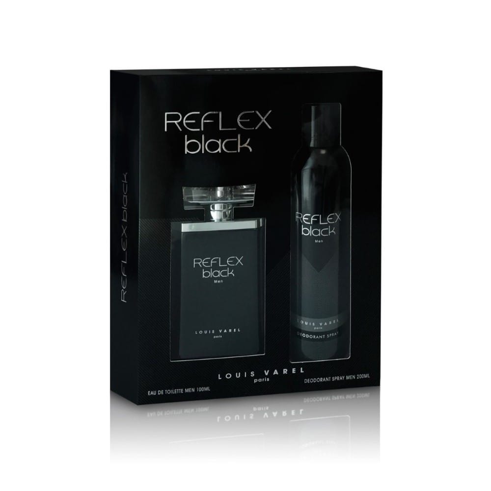 Set Reflex Black Man, Louis Varel, Apa de Toaleta, Barbati - 100ml + Deo - 200ml