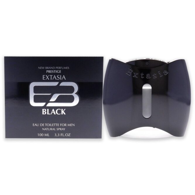 (plu05137) - Apa de Toaleta Extasia Black, New Brand Prestiges, Barbati - 100ml