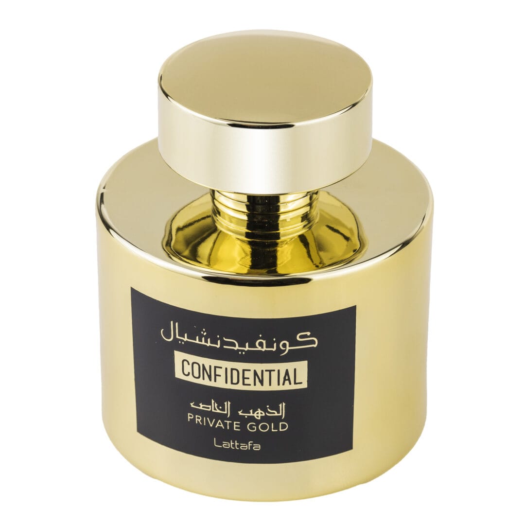 Apa de Parfum Confidential Private Gold, Lattafa, Barbati - 100ml