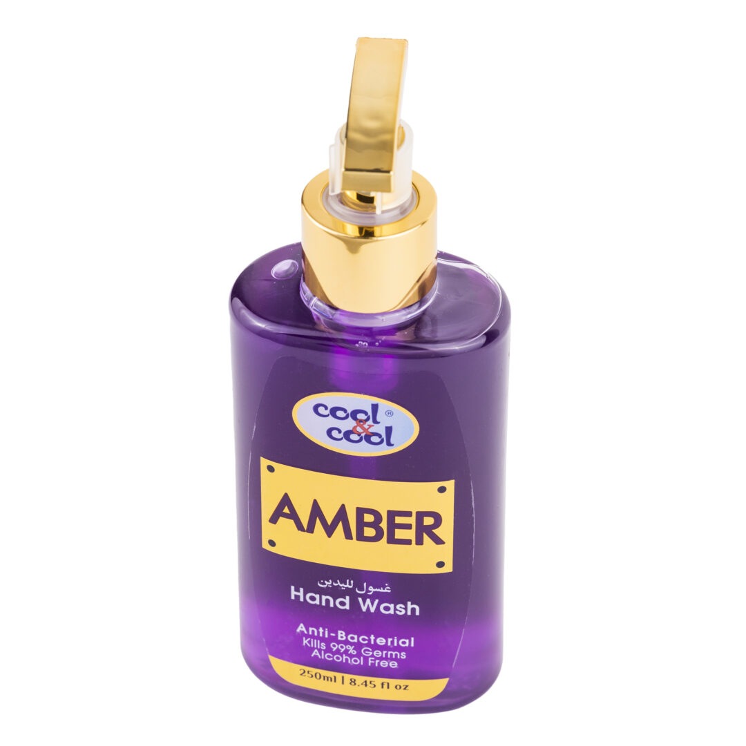 (plu01313) - HAND WASH AMBER, Cool & Cool, anti-bacterial kills 99% Germs Alcohol Free