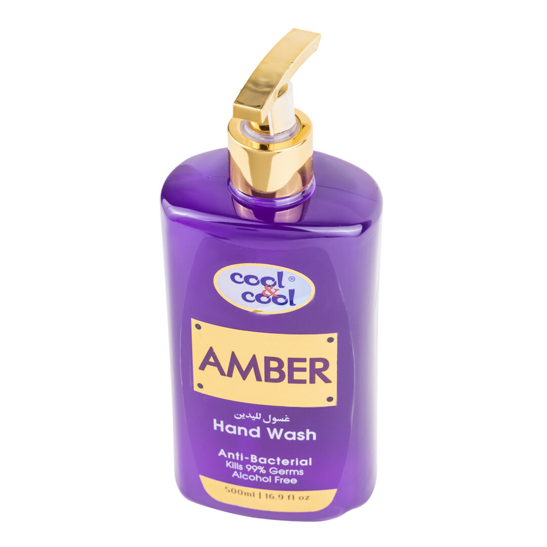 (plu01318) - HAND WASH AMBER, Cool & Cool, anti-bacterial kills 99% Germs Alcohol Free