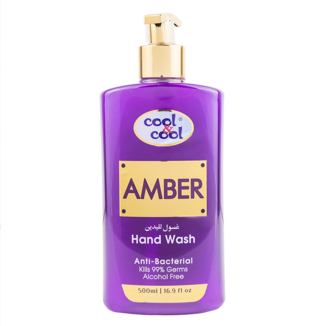 (plu01318) - HAND WASH AMBER, Cool & Cool, anti-bacterial kills 99% Germs Alcohol Free