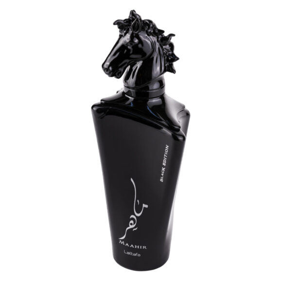 (plu00008) - Parfum Arăbesc Maahir Black Edition, Lattafa, Bărbătesc, Apă de Parfum - 100ml