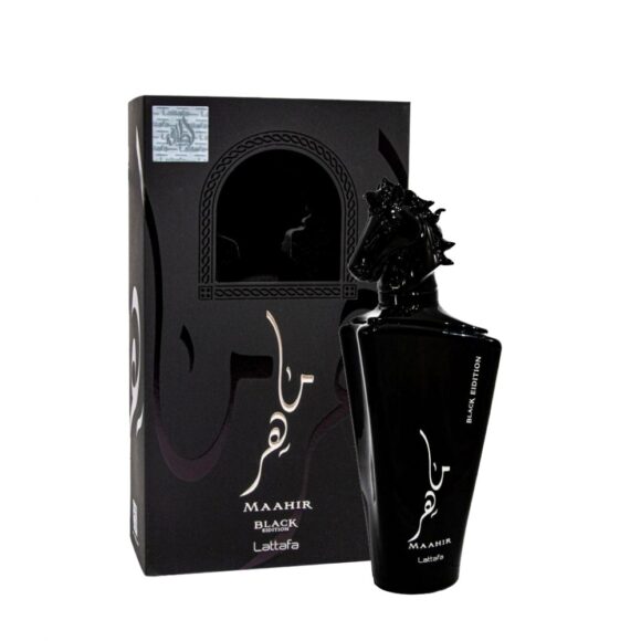 (plu00008) - Parfum Arăbesc Maahir Black Edition, Lattafa, Bărbătesc, Apă de Parfum - 100ml