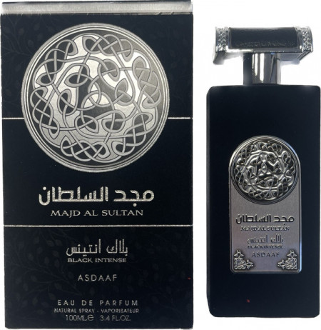 Apa de Parfum Majd Al Sultan Black Intense, Asdaaf, Barbati - 100ml - 2 | YEO