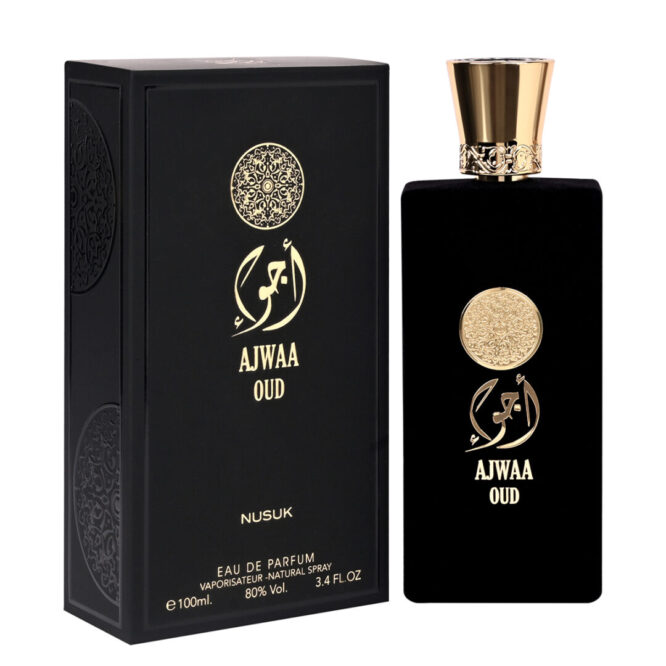 (plu00452) - Apa de Parfum Ajwaa Oud Black, Nusuk, Barbati- 100ml