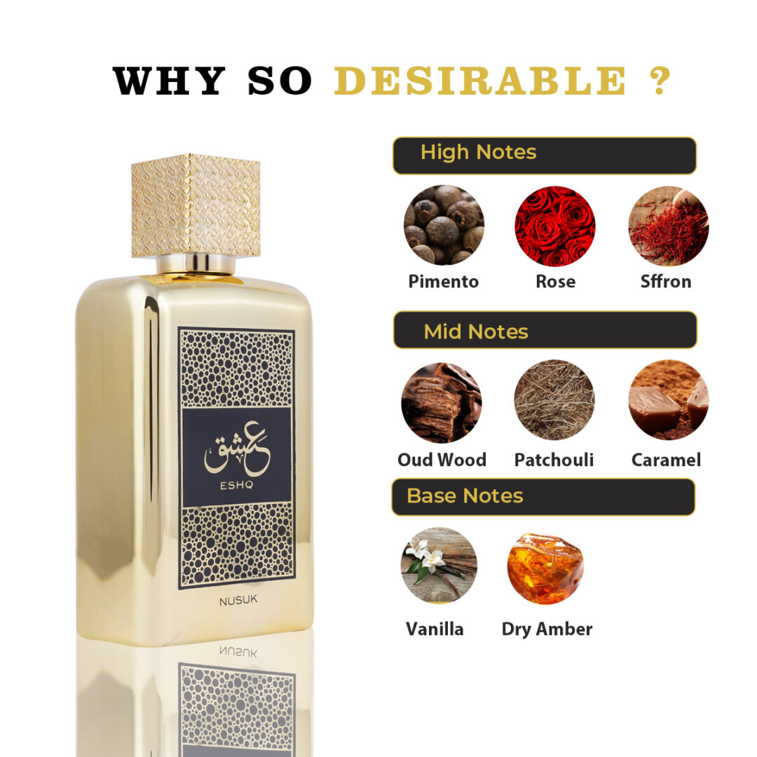 Apa de Parfum Eshq, Nusuk, Unisex - 100ml - 3 | YEO