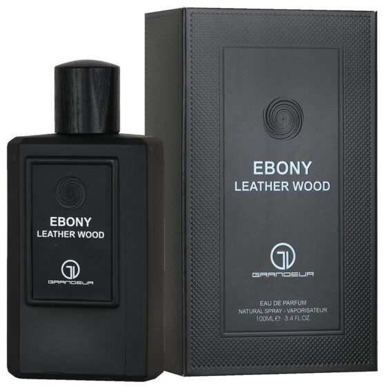 (plu00167) - Apa de Parfum Ebony Leather Wood, Grandeur Elite, Barbati - 100ml